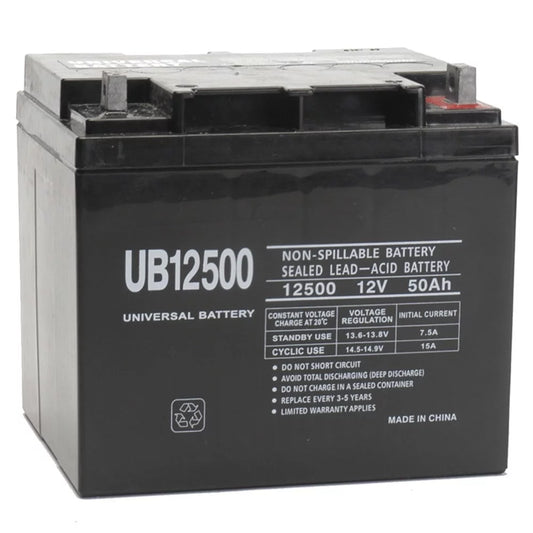 &#8220;UPG UB12500 12V 50Ah Rechargeable Sealed Lead Acid AGM Battery&#8221;